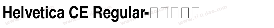 Helvetica CE Regular字体转换